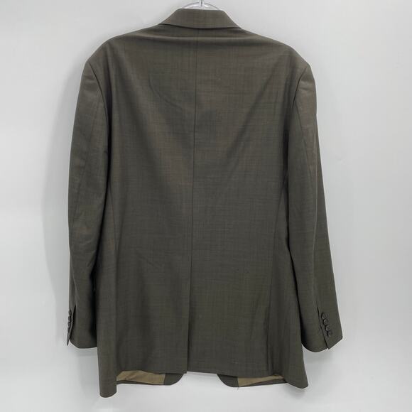 LAUREN RALPH LAUREN Mens Blazer Size 42L Brown Wool 2 Button Sport Suit Jacket - Picture 2 of 8